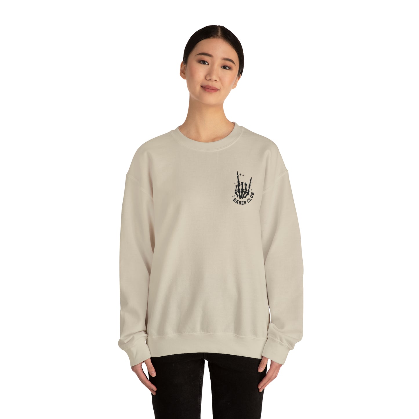 Unisex Heavy Blend Crewneck Babes Club Sweatshirt