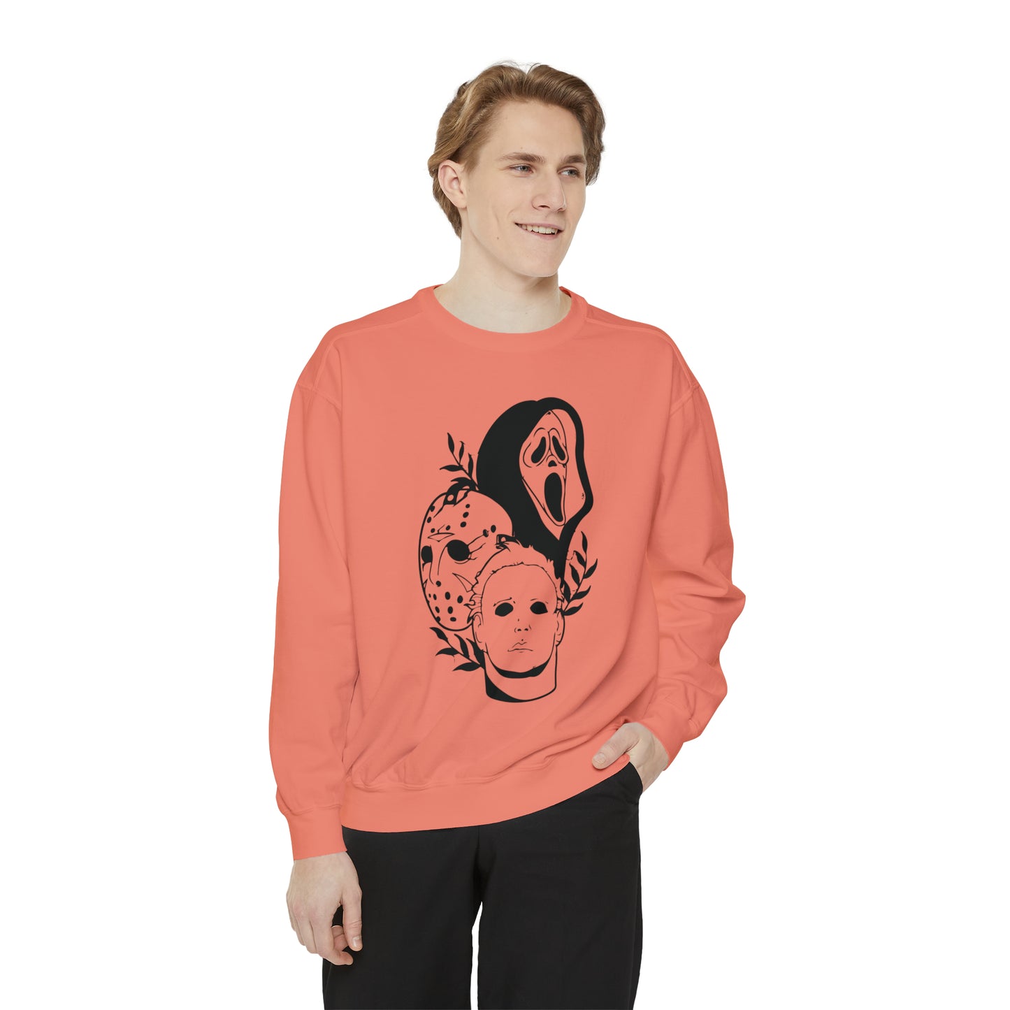 Unisex Garment-Dyed Halloween Trio Sweatshirt