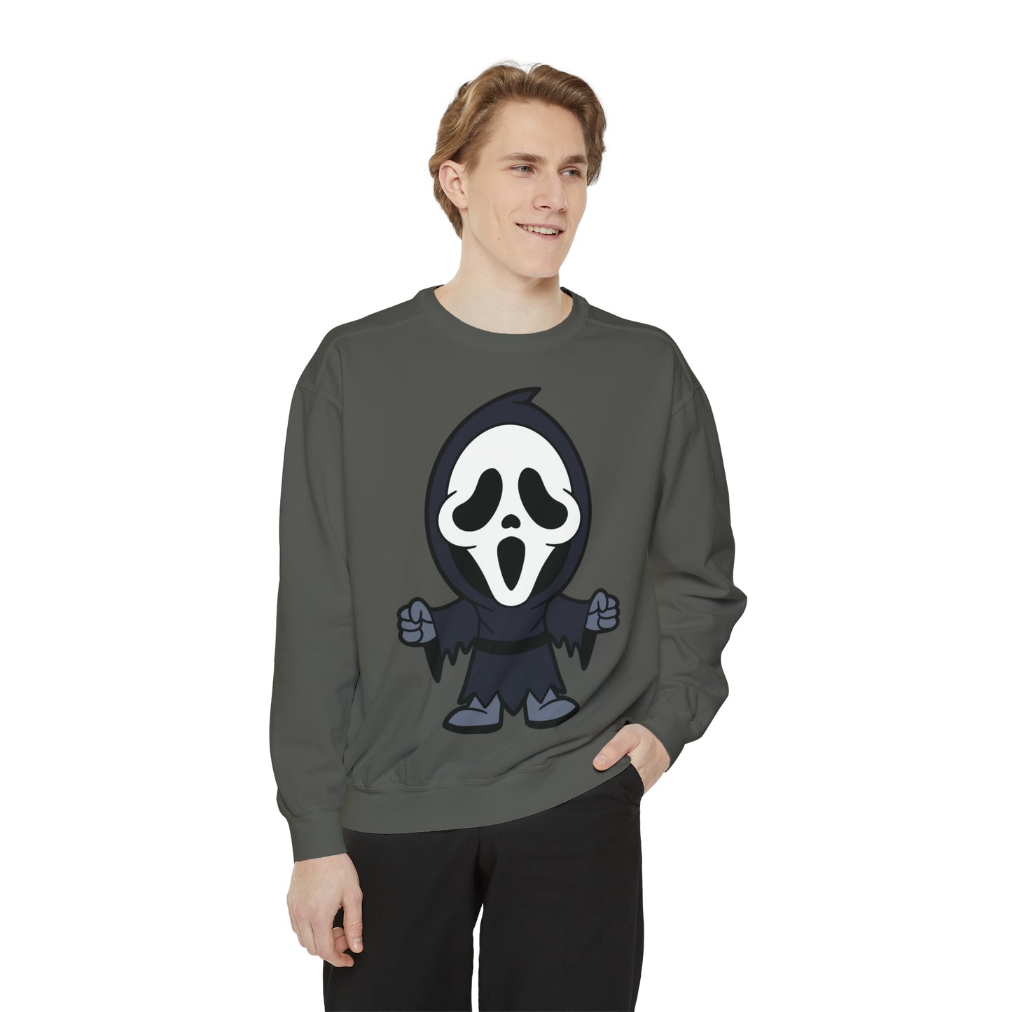 Unisex Garment-Dyed Halloween Trio Sweatshirt