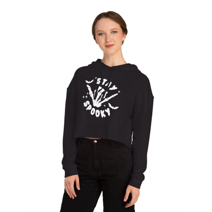 Women’s Cropped  Stay Spooky Hooded Sweatshirt