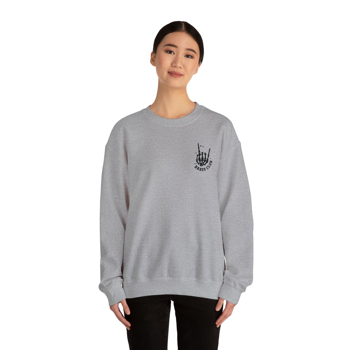 Unisex Heavy Blend Crewneck Babes Club Sweatshirt