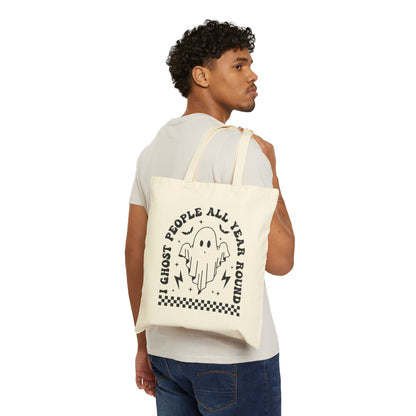 'I Ghost People' Canvas Tote Bag