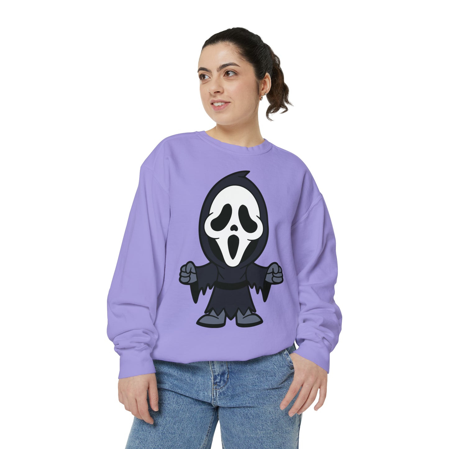 Unisex Garment-Dyed Halloween Trio Sweatshirt