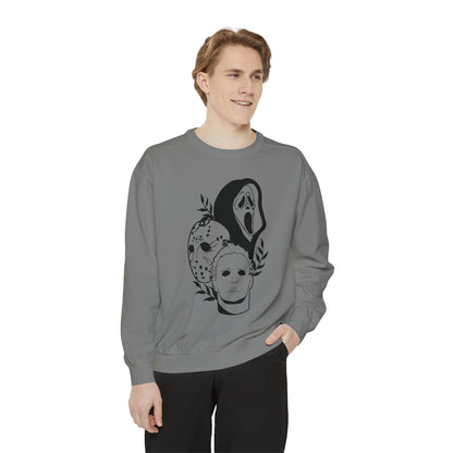 Unisex Garment-Dyed Halloween Trio Sweatshirt