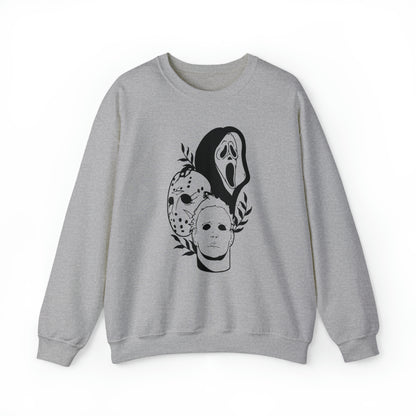 Unisex Heavy Blend Crewneck Horror Trio Sweatshirt