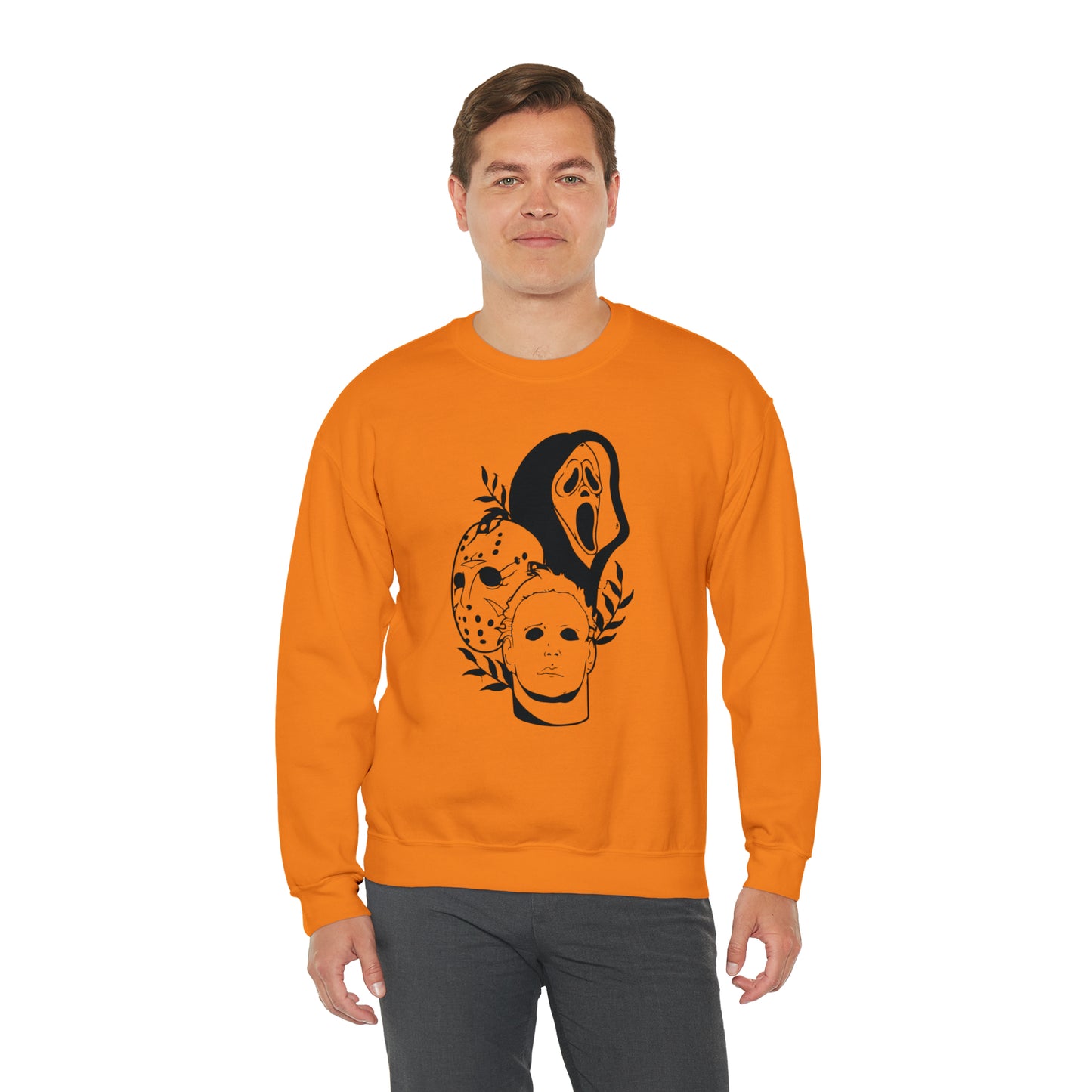 Unisex Heavy Blend Crewneck Horror Trio Sweatshirt