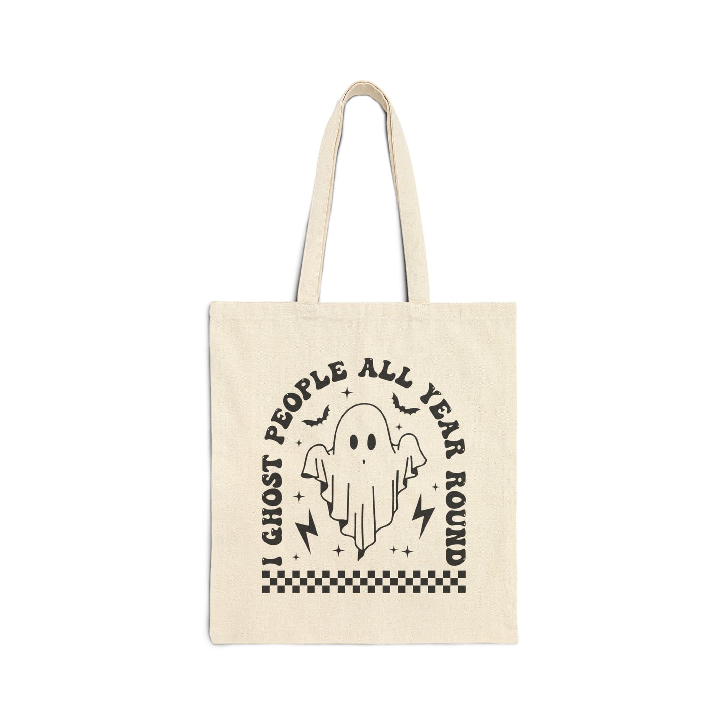 'I Ghost People' Canvas Tote Bag