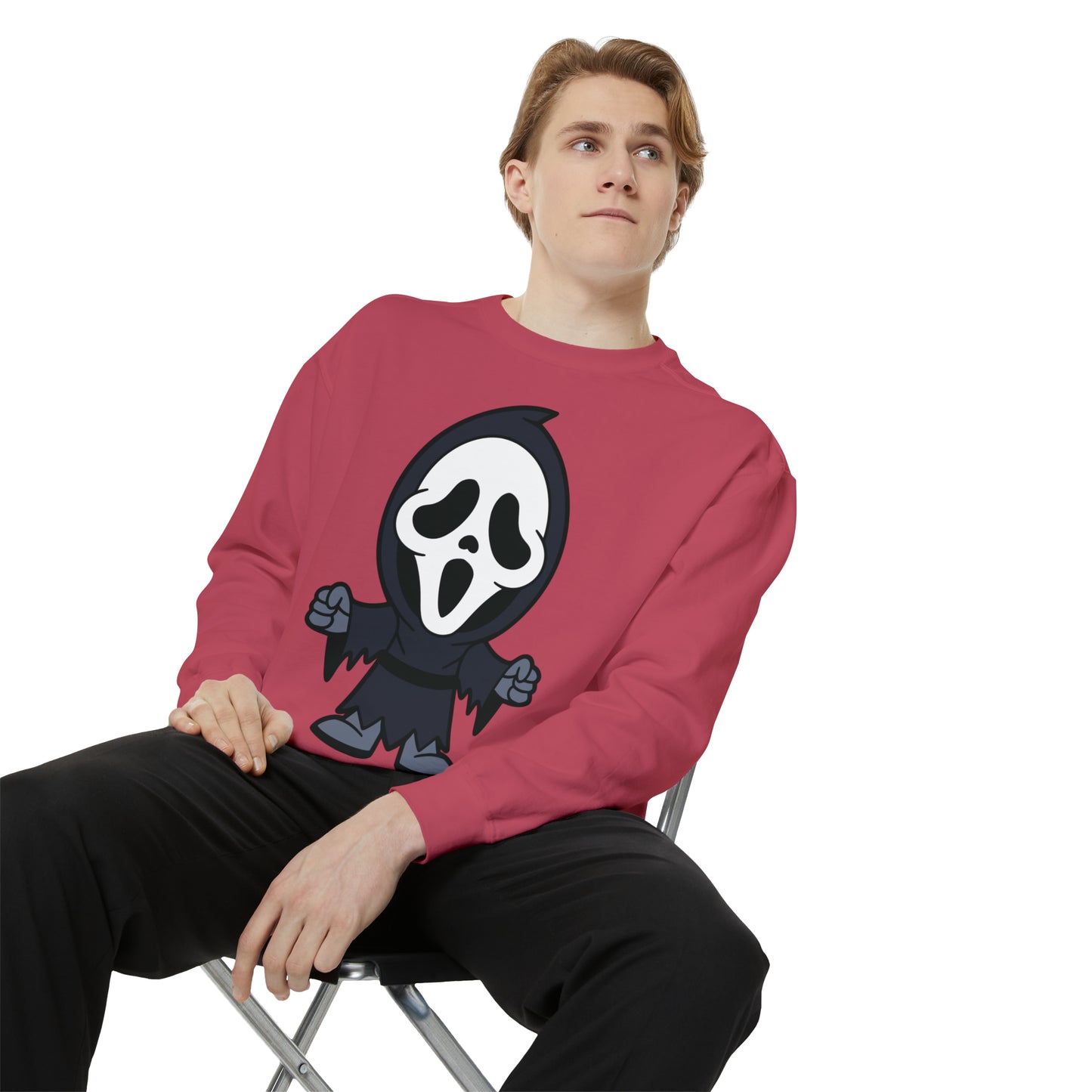 Unisex Garment-Dyed Halloween Trio Sweatshirt