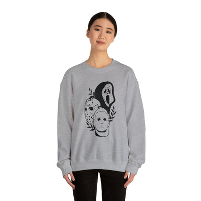 Unisex Heavy Blend Crewneck Horror Trio Sweatshirt