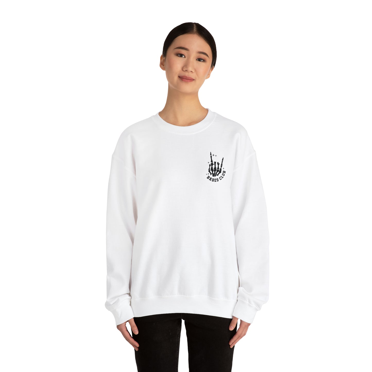 Unisex Heavy Blend Crewneck Babes Club Sweatshirt