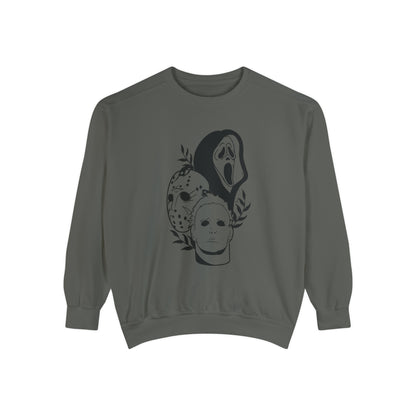 Unisex Garment-Dyed Halloween Trio Sweatshirt