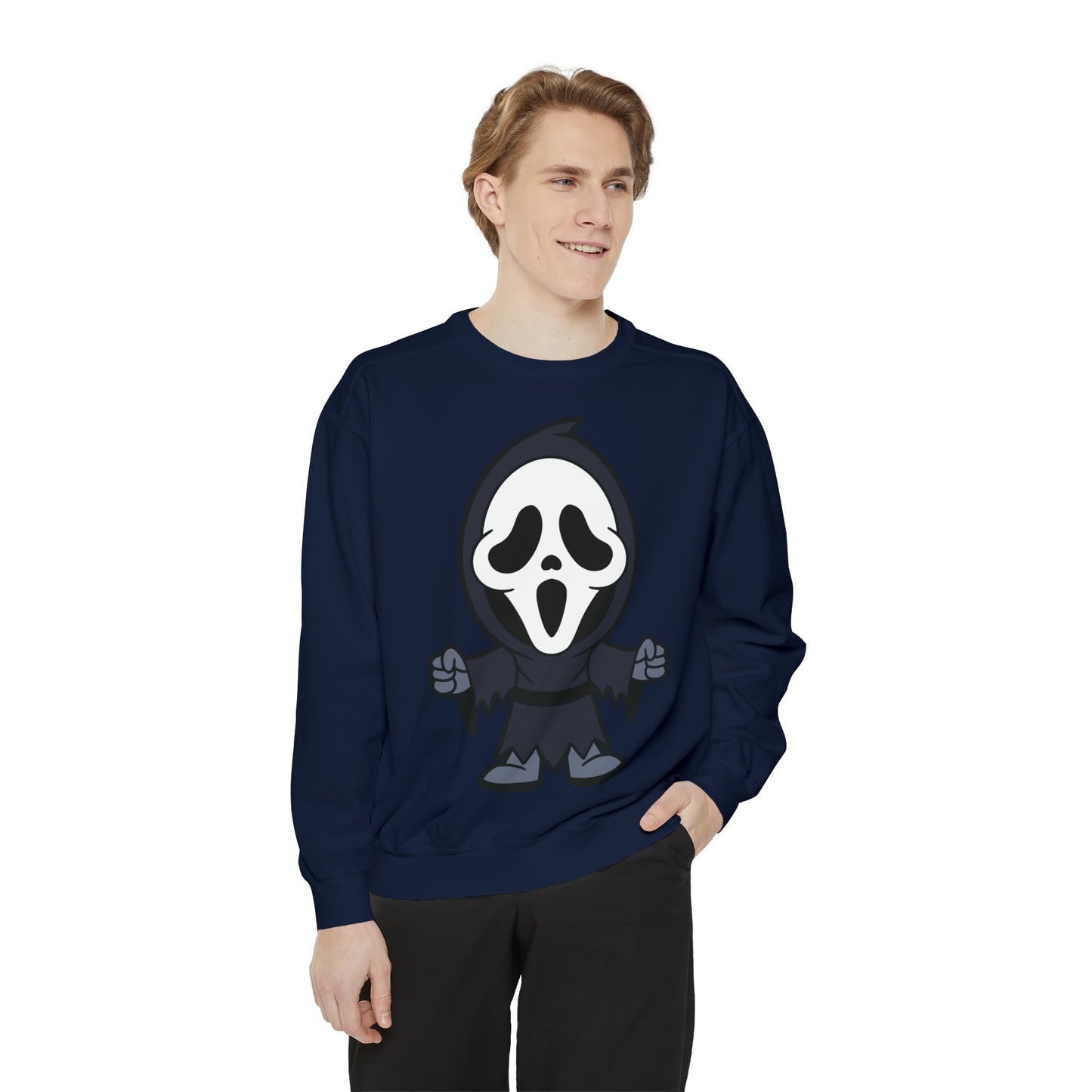 Unisex Garment-Dyed Halloween Trio Sweatshirt