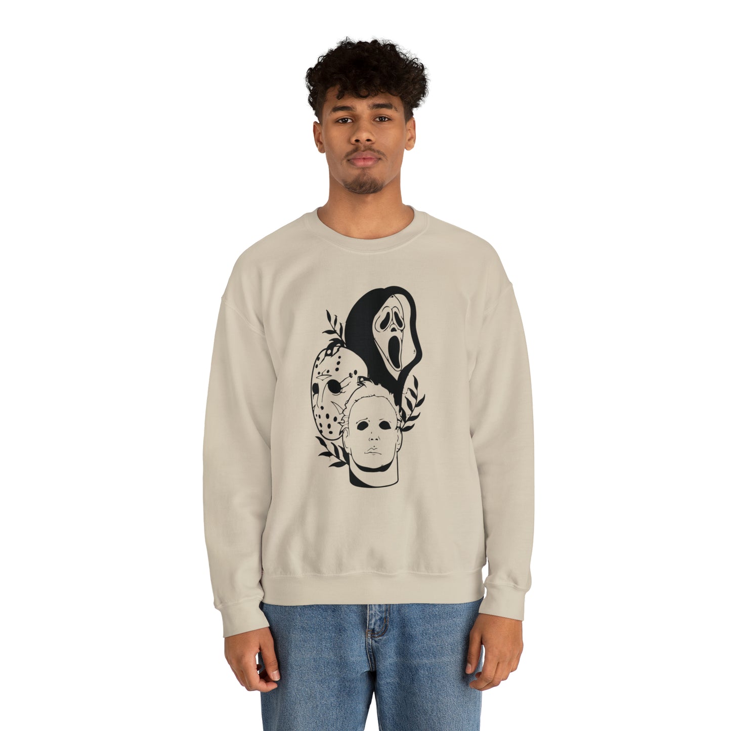 Unisex Heavy Blend Crewneck Horror Trio Sweatshirt