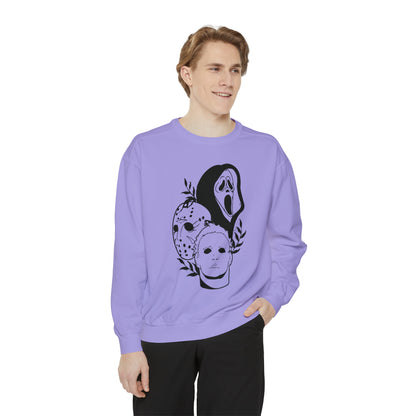 Unisex Garment-Dyed Halloween Trio Sweatshirt