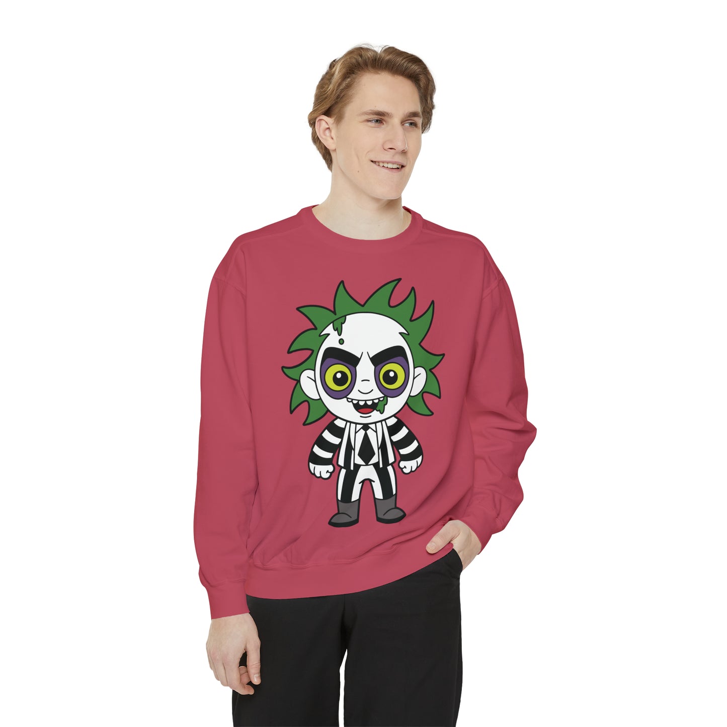 Unisex Garment-Dyed Halloween Beetlejuice Sweatshirt