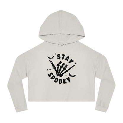 Women’s Cropped  Stay Spooky Hooded Sweatshirt