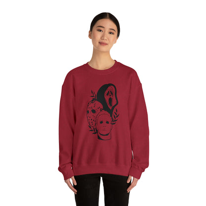 Unisex Heavy Blend Crewneck Horror Trio Sweatshirt