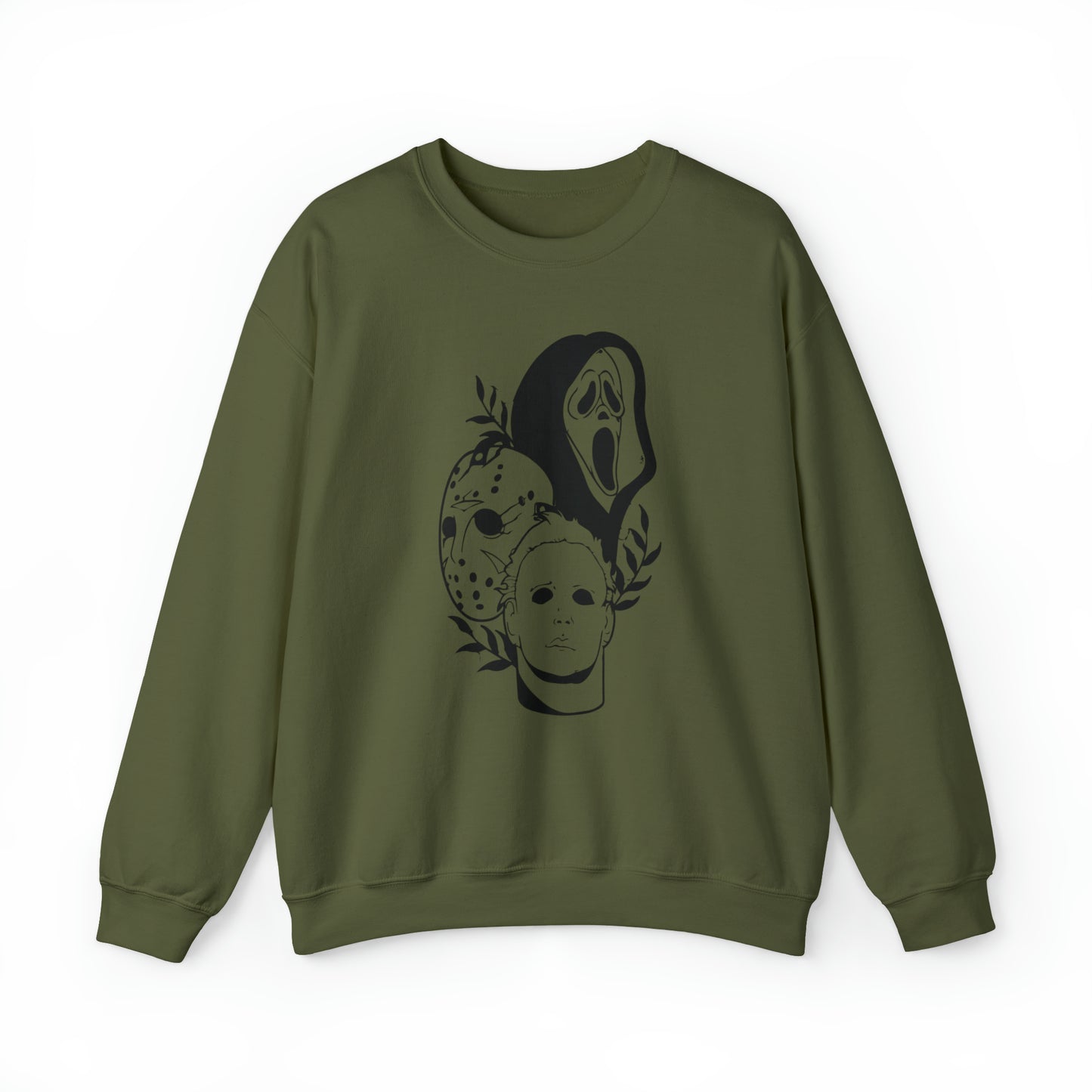 Unisex Heavy Blend Crewneck Horror Trio Sweatshirt