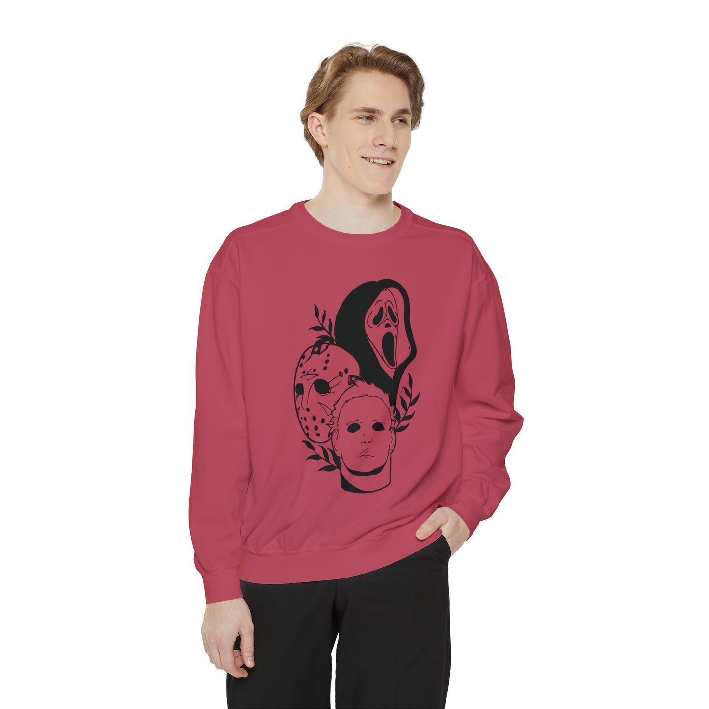 Unisex Garment-Dyed Halloween Trio Sweatshirt