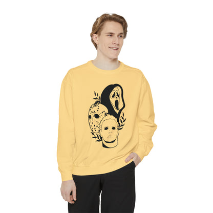 Unisex Garment-Dyed Halloween Trio Sweatshirt