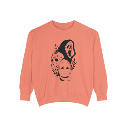 Unisex Garment-Dyed Halloween Trio Sweatshirt