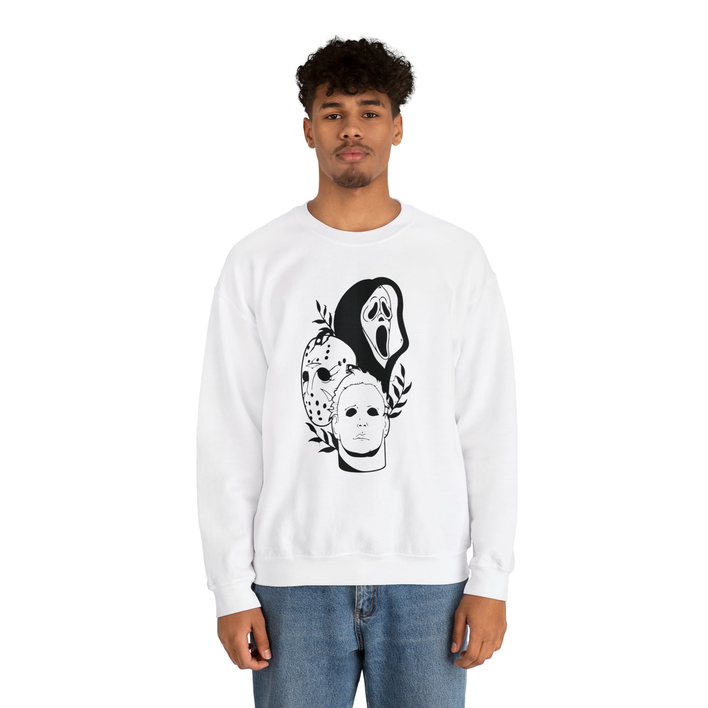 Unisex Heavy Blend Crewneck Horror Trio Sweatshirt