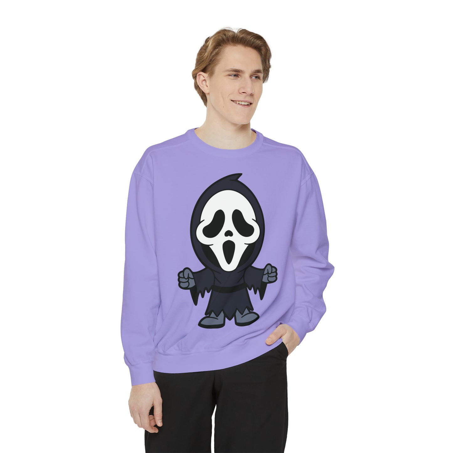 Unisex Garment-Dyed Halloween Trio Sweatshirt