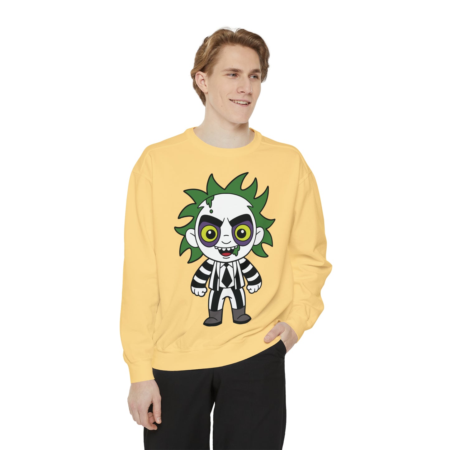 Unisex Garment-Dyed Halloween Beetlejuice Sweatshirt