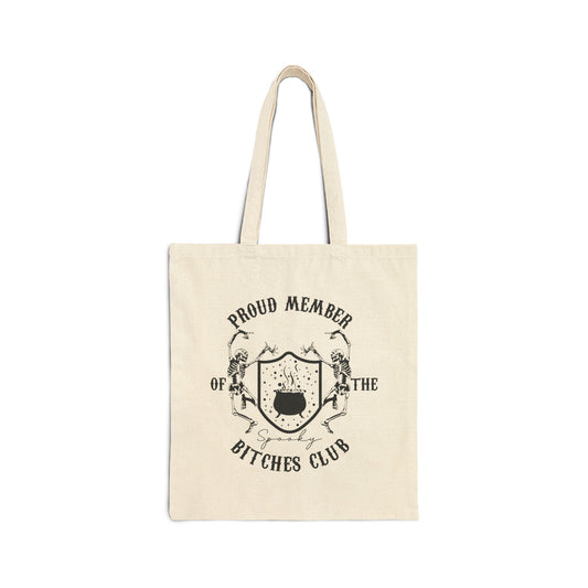 Spooky Bitches Club Canvas Tote Bag