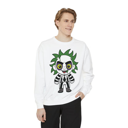 Unisex Garment-Dyed Halloween Beetlejuice Sweatshirt