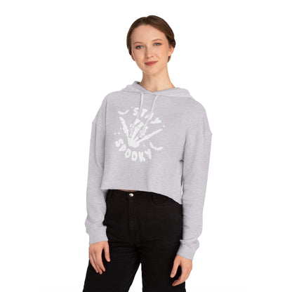 Women’s Cropped  Stay Spooky Hooded Sweatshirt