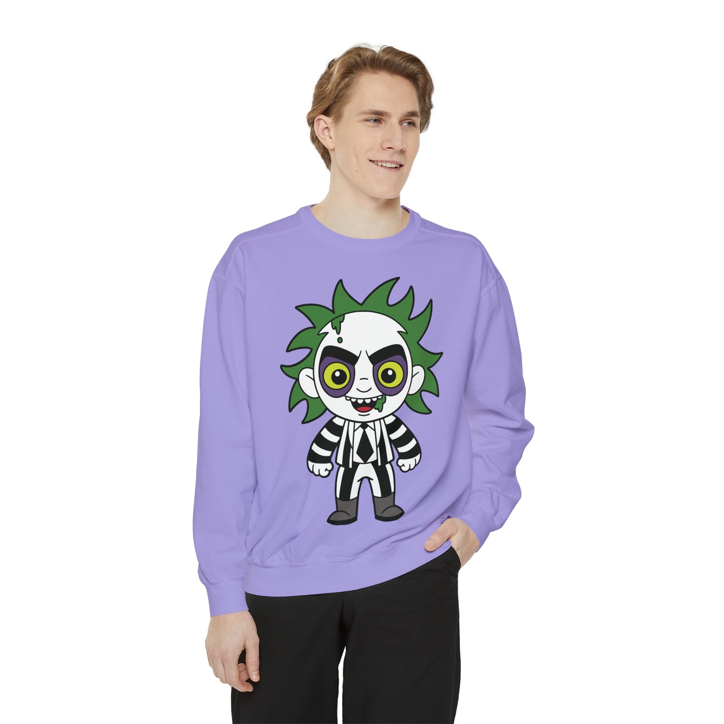 Unisex Garment-Dyed Halloween Beetlejuice Sweatshirt