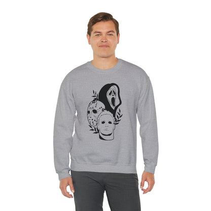 Unisex Heavy Blend Crewneck Horror Trio Sweatshirt