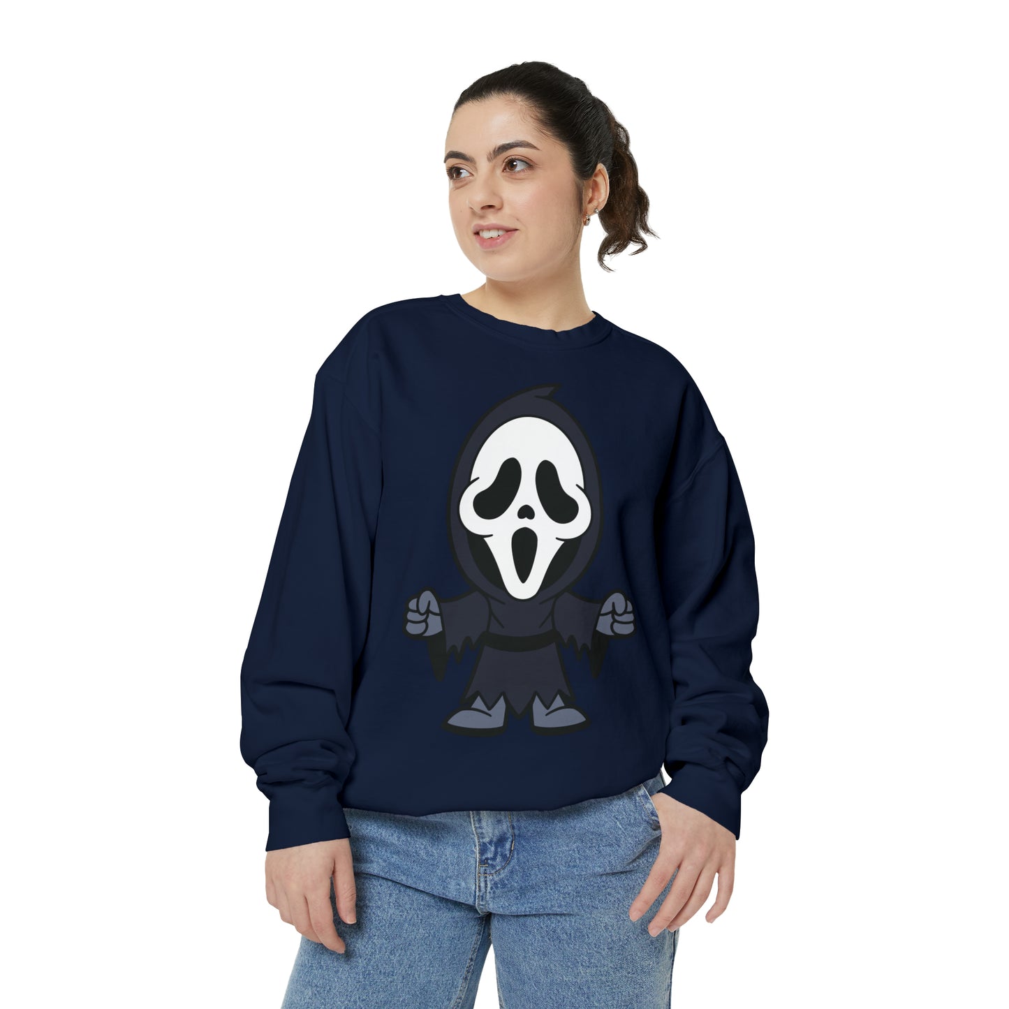 Unisex Garment-Dyed Halloween Trio Sweatshirt