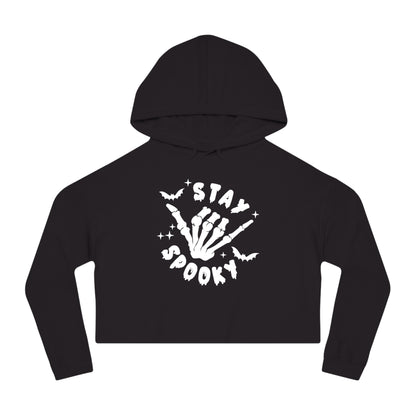 Women’s Cropped  Stay Spooky Hooded Sweatshirt