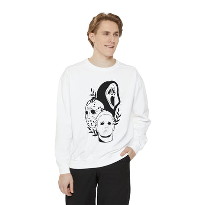 Unisex Garment-Dyed Halloween Trio Sweatshirt