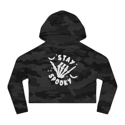 Women’s Cropped  Stay Spooky Hooded Sweatshirt