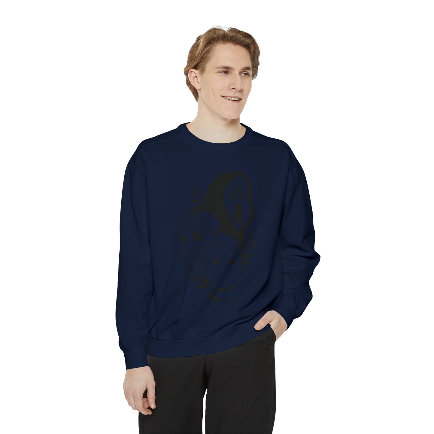 Unisex Garment-Dyed Halloween Trio Sweatshirt