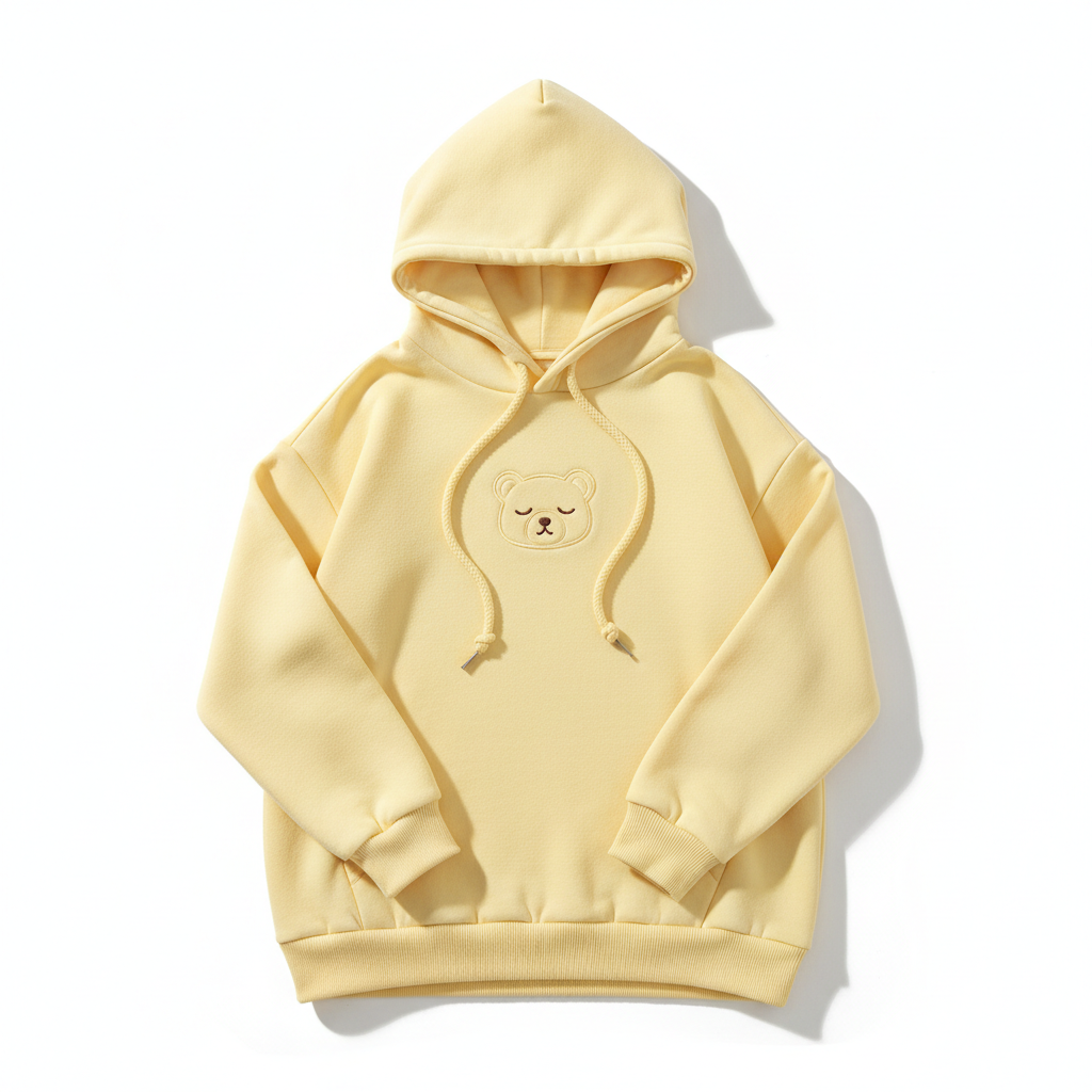 Yellow Bear Hoodie - Front view
