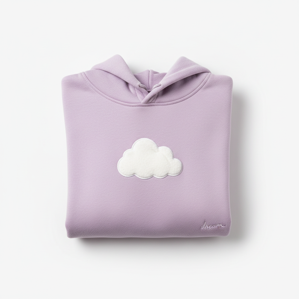 Lilac Cloud Hoodie - Front view