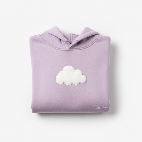 Lilac Cloud Hoodie - Front view