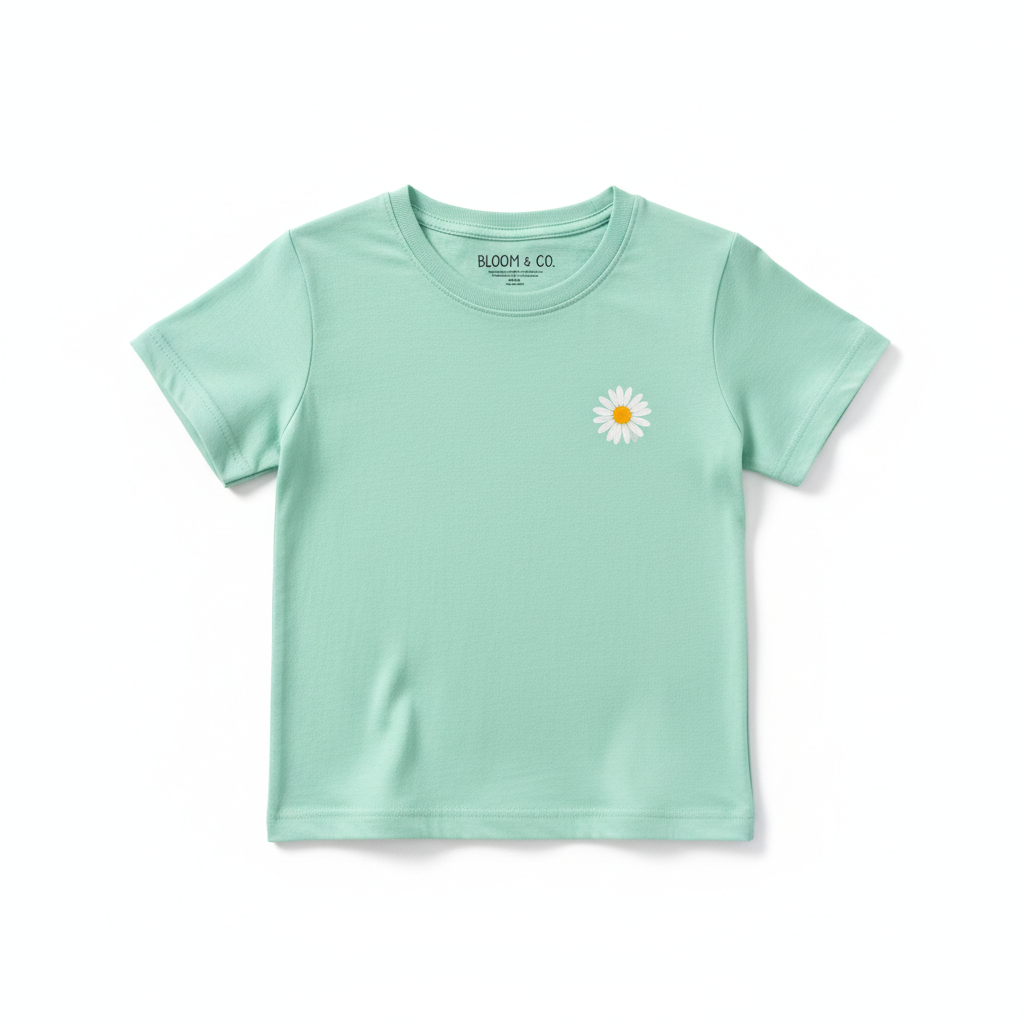 Mint Daisy T-Shirt - Front view