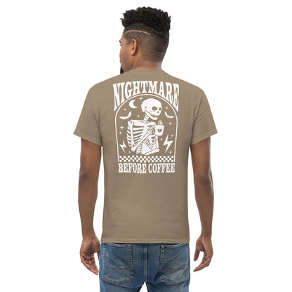 Men's classic tee- Nightmare Before Coffee