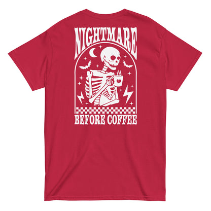 Men's classic tee- Nightmare Before Coffee