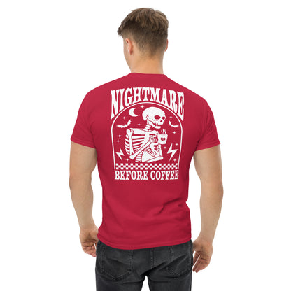 Men's classic tee- Nightmare Before Coffee