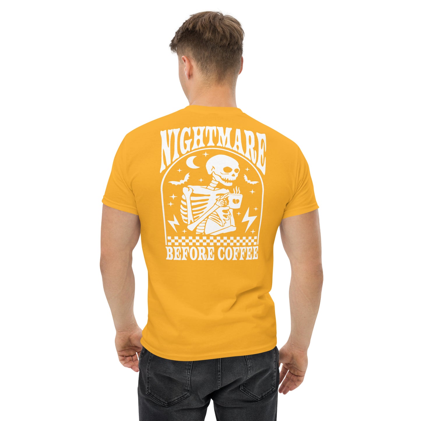 Men's classic tee- Nightmare Before Coffee