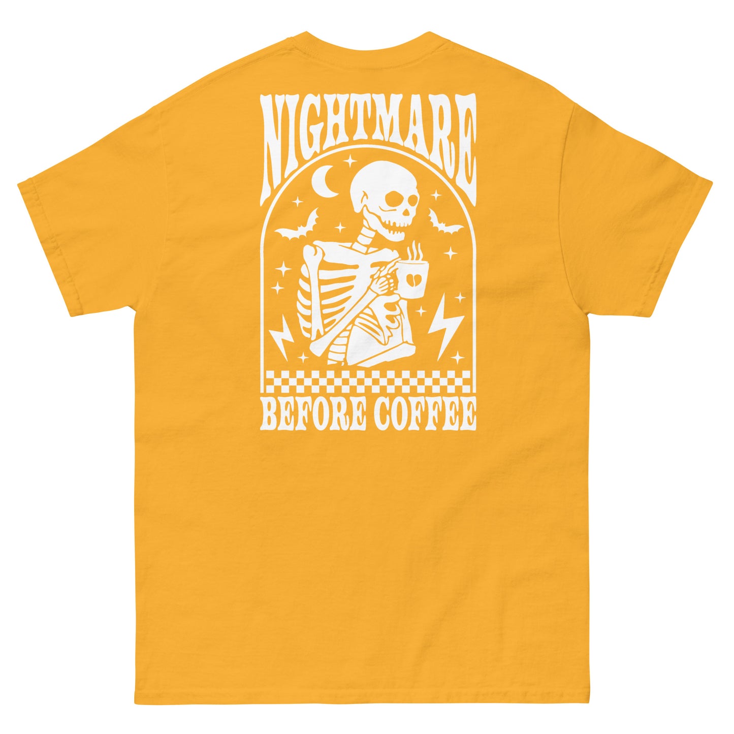 Men's classic tee- Nightmare Before Coffee