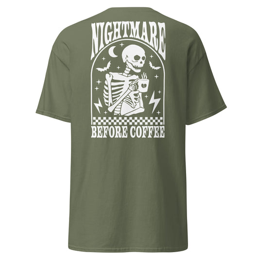 Men's classic tee- Nightmare Before Coffee