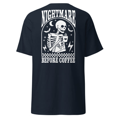 Men's classic tee- Nightmare Before Coffee