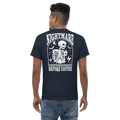 Men's classic tee- Nightmare Before Coffee